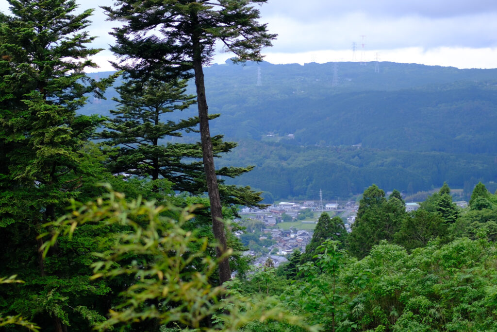 岩村城跡からの景色