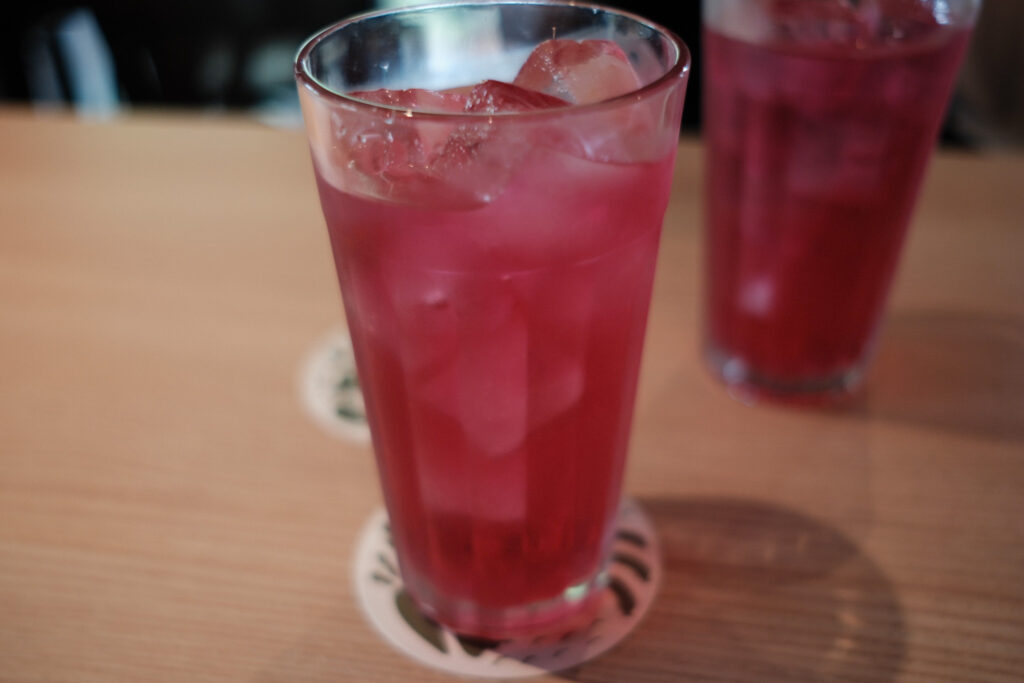 葉菜の舎の紫蘇ジュース